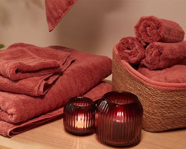 Allure Cotton Bath Towel - Red
